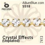 Preciosa Round Maxima Cupchain (7413 3004), Plated, With Stones in SS18 - Crystal Effects