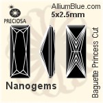Preciosa Baguette Princess (BPC) 6x3mm - Synthetic Corundum