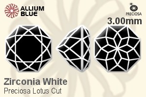 プレシオサ Lotus Cut (LTC) 3.00mm - Zirconia White