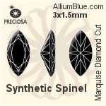 Preciosa Marquise Diamond (MDC) 3x1.5mm - Synthetic Spinel
