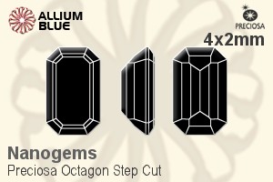 Preciosa Octagon Step (OSC) 4x2mm - Nanogems