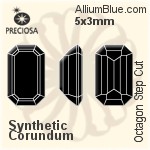 プレシオサ Octagon Step (OSC) 5x3mm - Synthetic Corundum