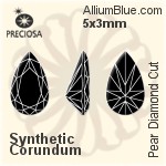 Preciosa Pear Diamond (PDC) 4x3mm - Nanogems