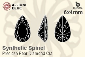 Preciosa Pear Diamond (PDC) 6x4mm - Synthetic Spinel