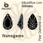 プレシオサ Pear Diamond (PDC) 3x2mm - Nanogems