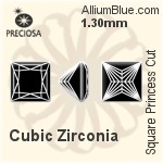 Preciosa Square Princess (SPC) 1.3mm - Synthetic Spinel