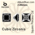 Preciosa Square Princess (SPC) 2.25mm - Cubic Zirconia