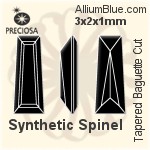 Preciosa Tapered Baguette (TBC) 2.5x2x1.5mm - Synthetic Spinel