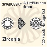 施華洛世奇 Zirconia 圓形 120 Facets 切工 (SG120FCHC) 8mm - Zirconia