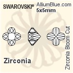 Swarovski Zirconia Bloom Cut (SGBLMC) 4x4mm - Zirconia