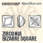 Zirconia Bizarre Square Cut