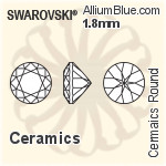 施華洛世奇 陶瓷 圓形 顏色 Brilliance 切工 (SGCRDCBC) 4mm - 陶瓷