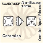 スワロフスキー セラミックス Square Princess カラー Brilliance カット (SGCSQPCBC) 3mm - セラミックス