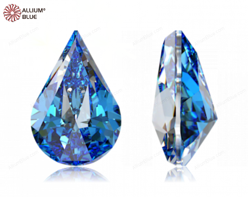 SWAROVSKI GEMS Cubic Zirconia Pear Droplet Aquamarine 8.00x5.00MM normal +/- FQ 0.040