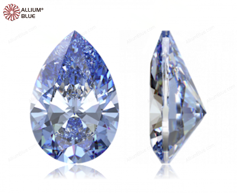 SWAROVSKI GEMS Cubic Zirconia Pear Pure Brilliance Greyish Blue 3.00x2.00MM normal +/- FQ 0.100