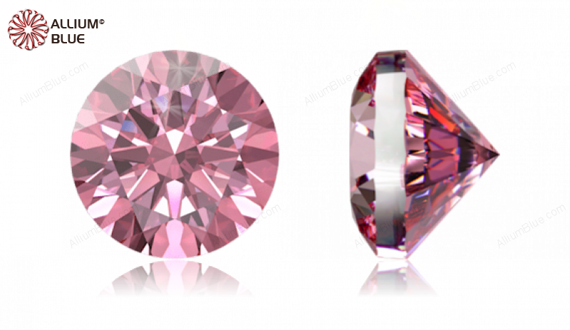 SWAROVSKI GEMS Cubic Zirconia Round Pure Brilliance Fancy Pink 7.00MM normal +/- FQ 0.035