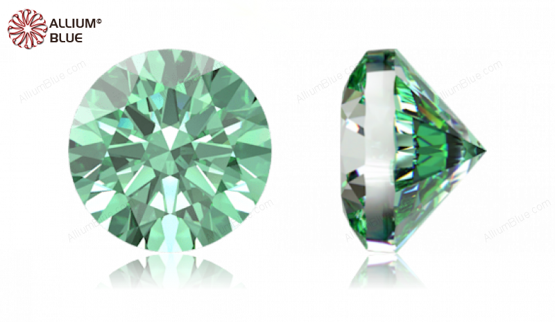 SWAROVSKI GEMS Cubic Zirconia Round Pure Brilliance Fancy Light Green 3.50MM normal +/- FQ 0.140