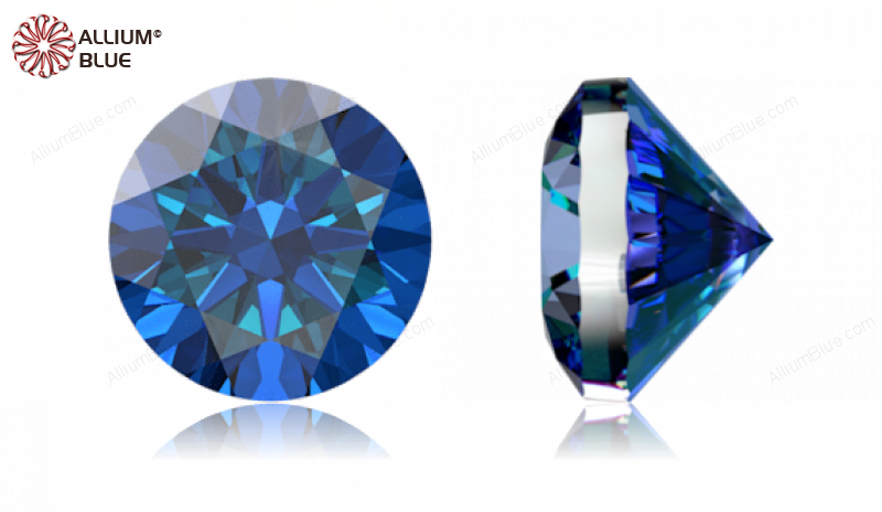SWAROVSKI GEMS Cubic Zirconia Round Pure Brilliance Rainbow Blue 1.90MM normal +/- FQ 1.000