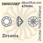 スワロフスキー Zirconia ラウンド Pure Brilliance カット (SGRPBC) 3.3mm - Zirconia