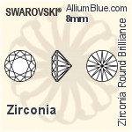 施华洛世奇 Zirconia 圆形 纯洁Brilliance 切工 (SGRPBC) 1.7mm - Zirconia