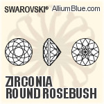 Zirconia Round Rosebush Cut