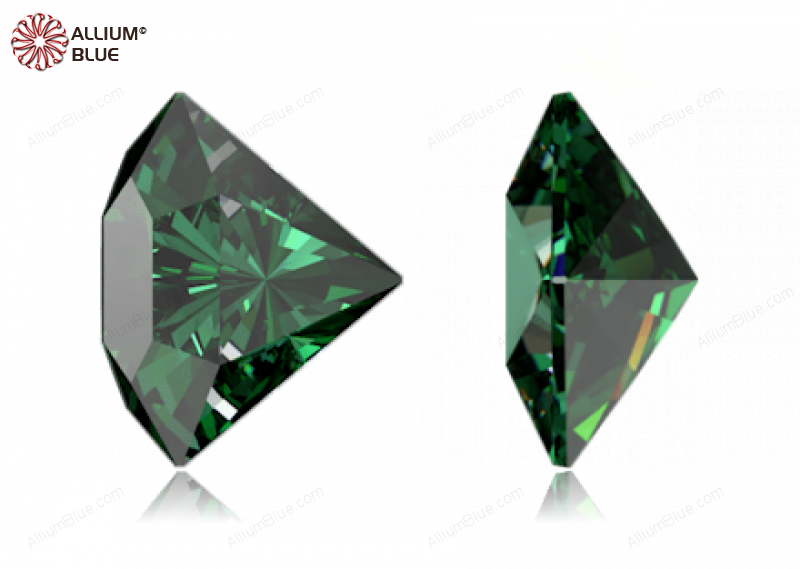 SWAROVSKI GEMS Cubic Zirconia Freeform Side View Green 7.50x6.00MM normal +/- FQ 0.035