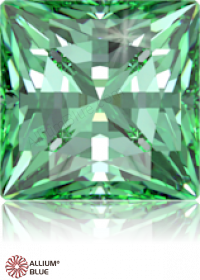 SWAROVSKI GEMS Cubic Zirconia Square Princess PB Fancy Light Green 6.00MM normal +/- FQ 0.035