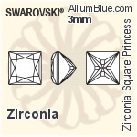 施華洛世奇 Zirconia 圓形 純潔Brilliance 切工 (SGRPBC) 1.3mm - Zirconia