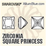 Zirconia Square Princess Pure Brilliance Cut