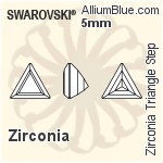 施华洛世奇 Zirconia Triangle 切工 Corner 切工 (SGZTSC) 3mm - Zirconia
