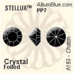 STELLUX™ Chaton (A193) PP7 - Color With Gold Foiling