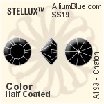 スワロフスキー STELLUX チャトン (A193) SS19 - カラー（ハーフ　コーティング）
