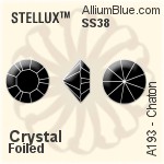 施華洛世奇 XILION Chaton (1028) SS34 - Clear Crystal With Platinum Foiling