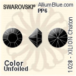 Swarovski XILION Chaton (1028) PP6 - Color Unfoiled