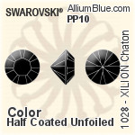 Swarovski XILION Chaton (1028) PP10 - Color (Half Coated) Unfoiled