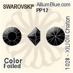 施华洛世奇 XILION Chaton (1028) SS29 - Colour (Uncoated) With Platinum Foiling