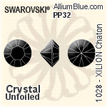 スワロフスキー XILION チャトン (1028) PP32 - クリスタル プラチナフォイル