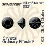 Swarovski XILION Chaton (1028) SS24 - Crystal (Ordinary Effects) With Platinum Foiling