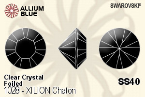 施華洛世奇 XILION Chaton (1028) SS40 - Clear Crystal With Platinum Foiling