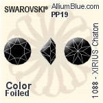 Swarovski XIRIUS Chaton (1088) PP19 - Color With Platinum Foiling