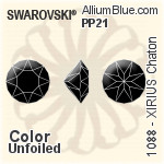 Swarovski XIRIUS Chaton (1088) PP21 - Color Unfoiled