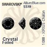Swarovski Princess Square Fancy Stone (4447) 10mm - Clear Crystal With Platinum Foiling
