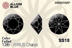 Swarovski XIRIUS Chaton (1088) SS18 - Color With Platinum Foiling