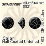 Swarovski XILION Square Fancy Stone (4428) 8mm - Color With Platinum Foiling
