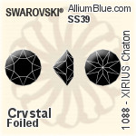 Swarovski XILION Chaton (1028) PP14 - Colour (Uncoated) With Platinum Foiling