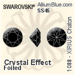 Swarovski XIRIUS Chaton (1088) SS45 - Crystal Effect With Platinum Foiling