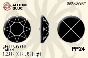 Swarovski XIRIUS Light (1098) PP24 - Clear Crystal With Platinum Foiling