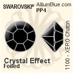 施華洛世奇 XERO 鑽石形尖底石 (1100) PP0 - 顏色 白金水銀底