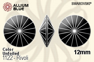 Swarovski Rivoli (1122) 12mm - Color Unfoiled