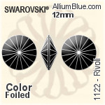 Swarovski Rivoli (1122) 12mm - Color With Platinum Foiling